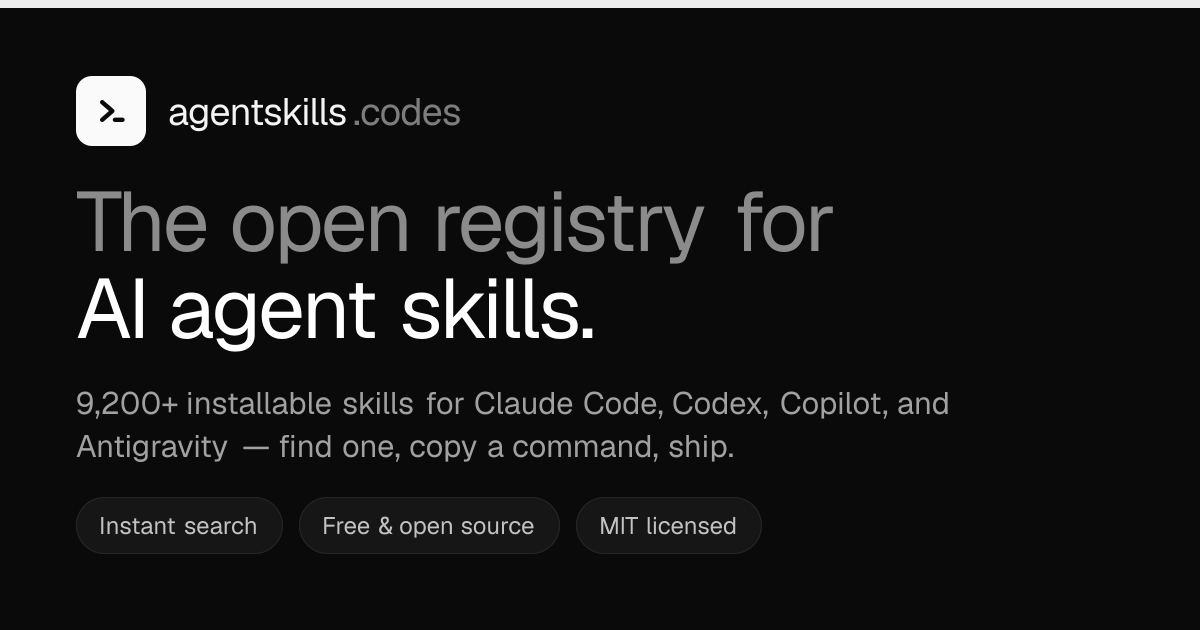 Agent Skills screenshot
