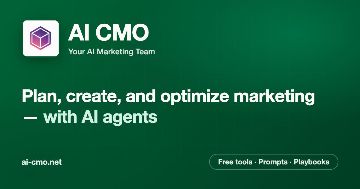 AI CMO screenshot