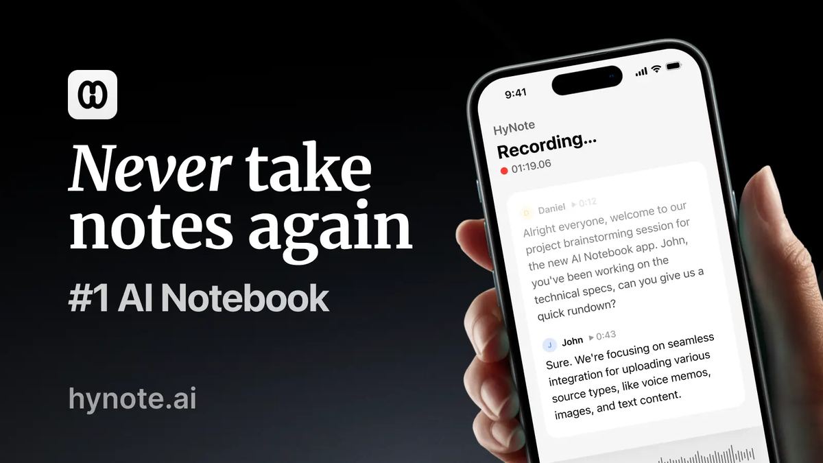 AI Notebook screenshot