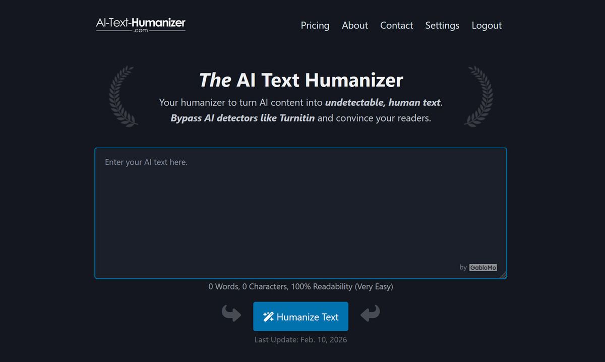 AI Text Humanizer screenshot