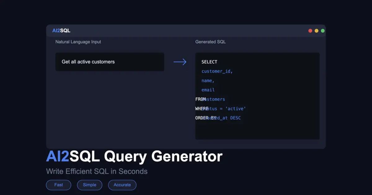 AI2sql screenshot