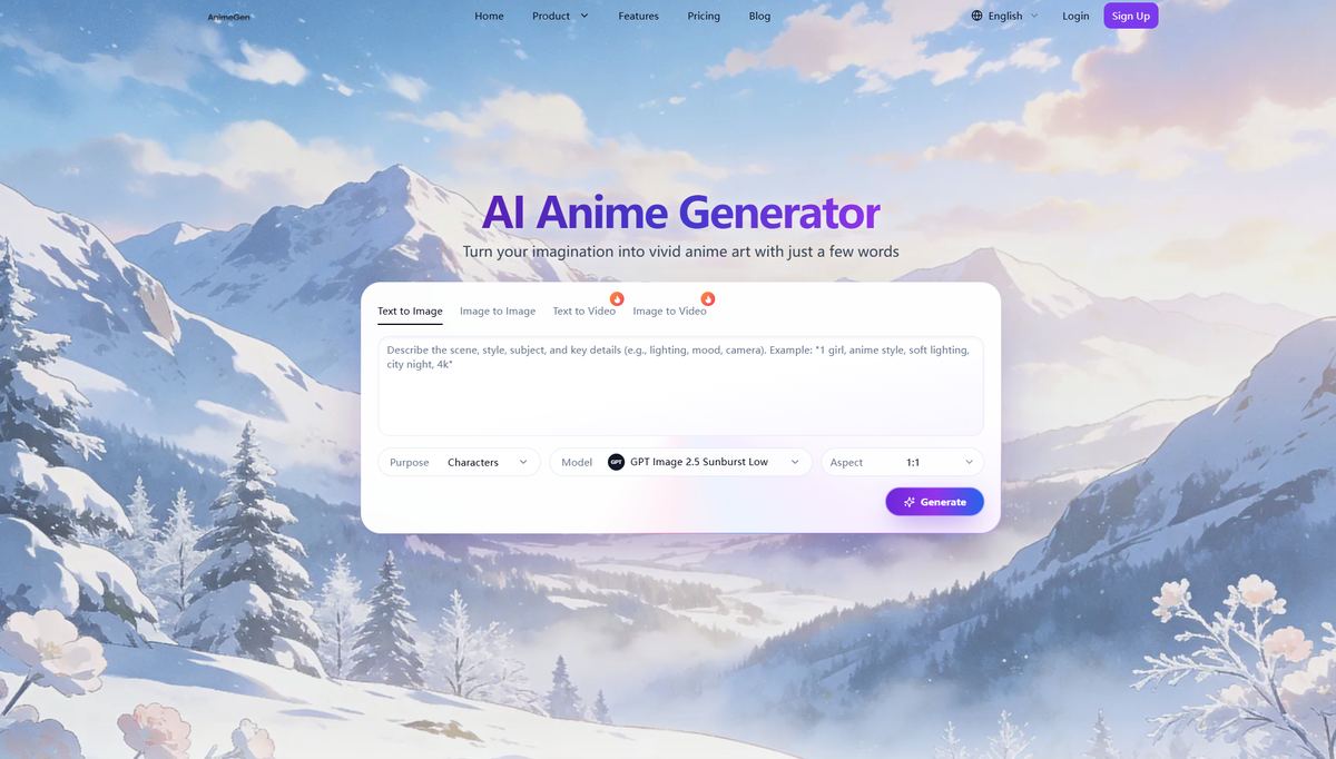 AnimeGen screenshot