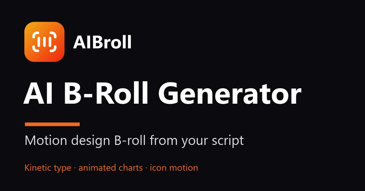 AIBroll screenshot