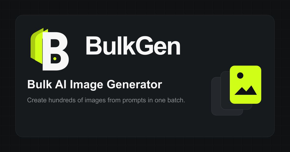 BulkGen screenshot