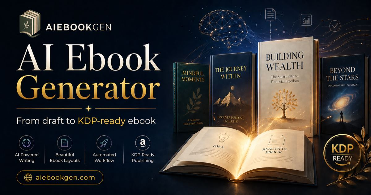 AIeBookGen screenshot