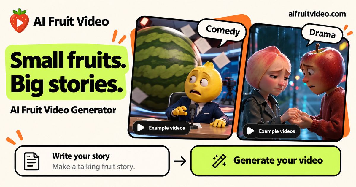 AI Fruit Video screenshot