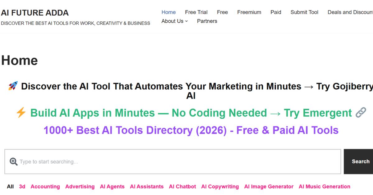 AI Future Adda screenshot