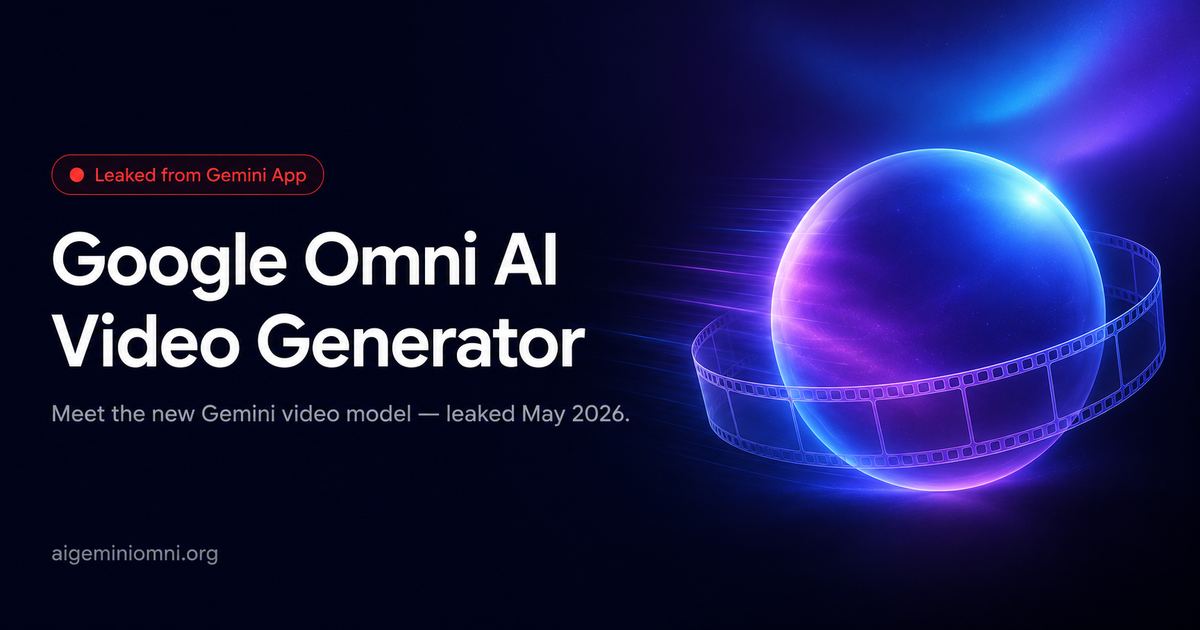 Google Omni AI Video Generator screenshot