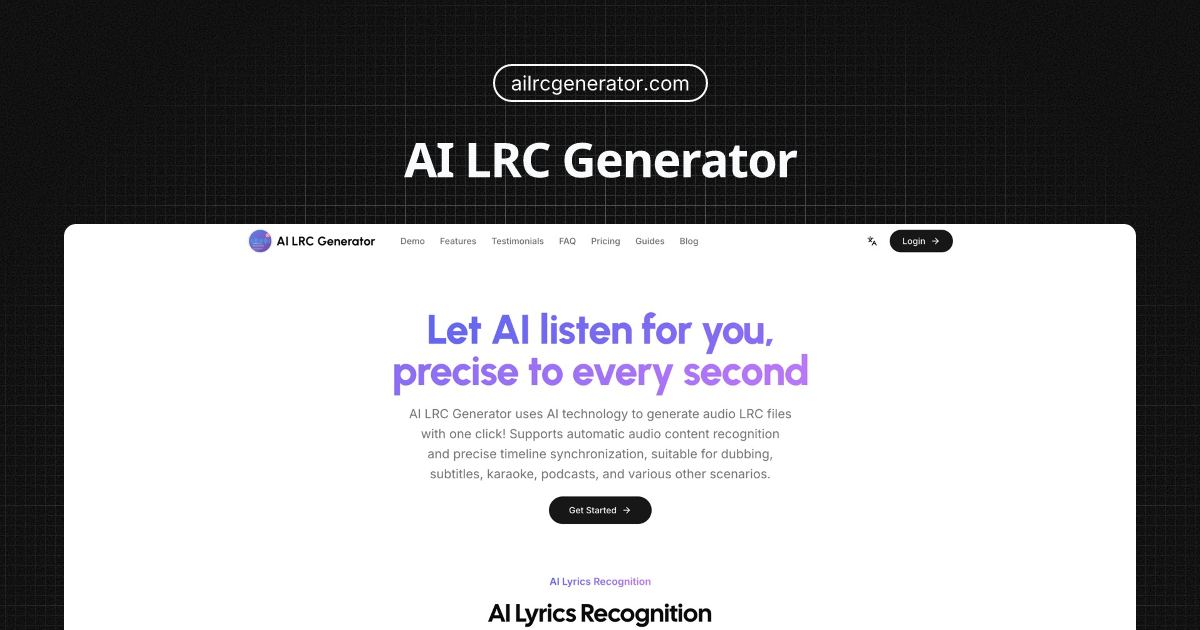 AI LRC Generator screenshot