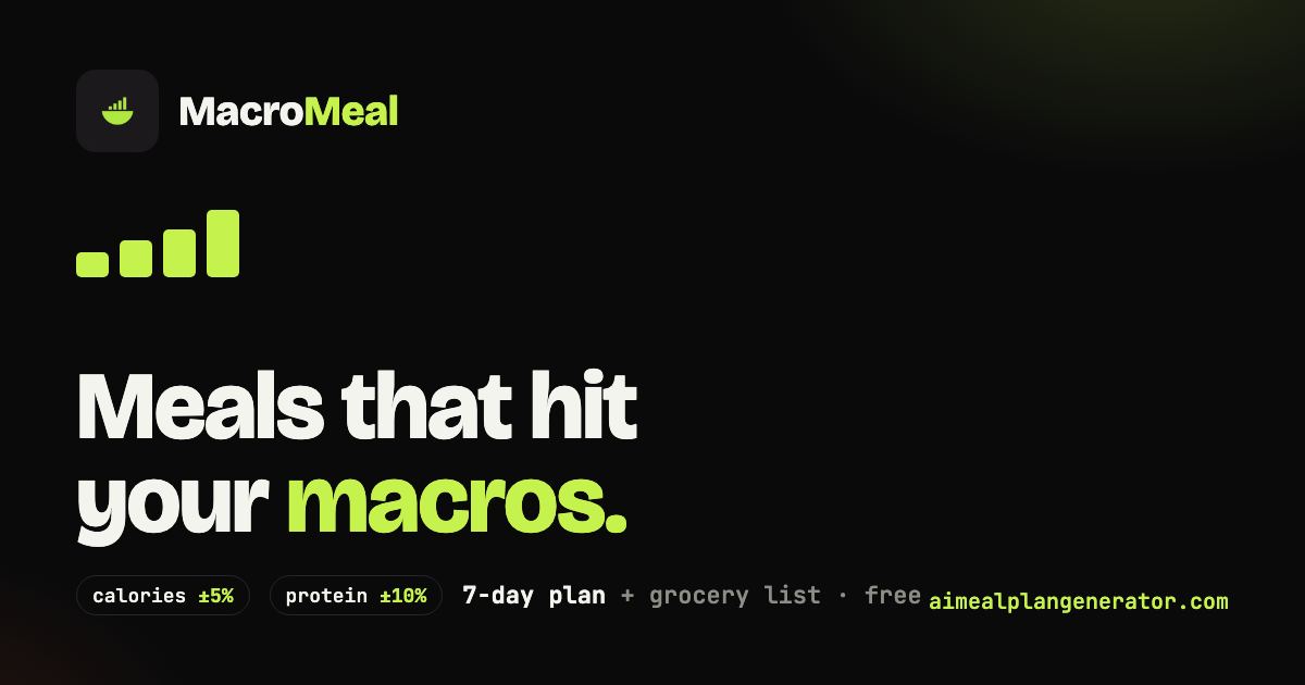 AI Meal Plan Generator screenshot