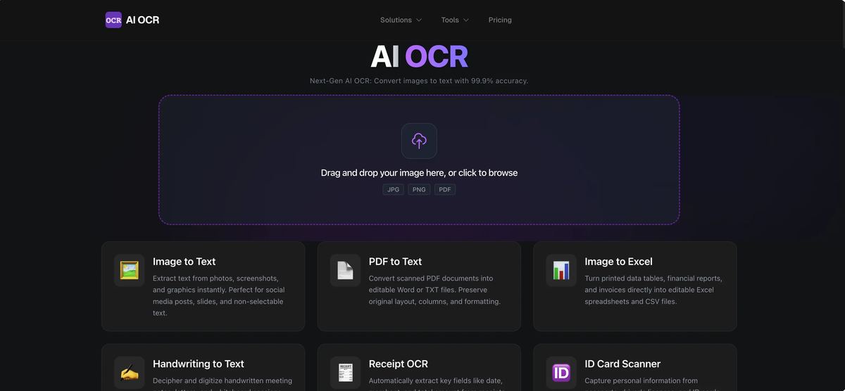 AI OCR screenshot