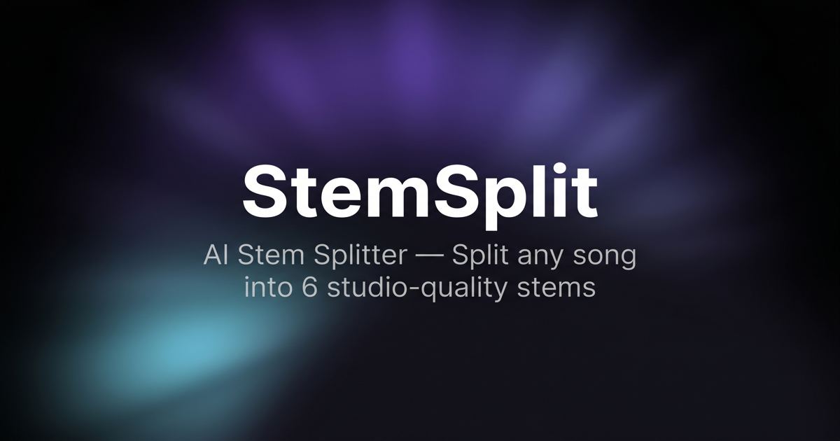 AI Stem Splitter screenshot