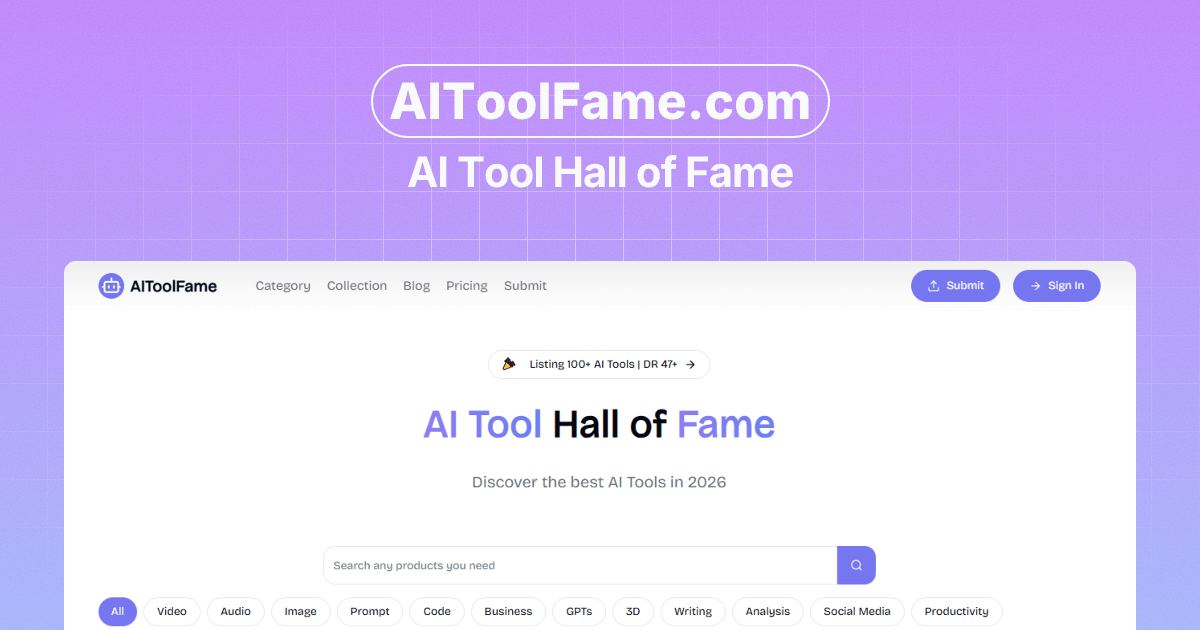 AIToolFame screenshot