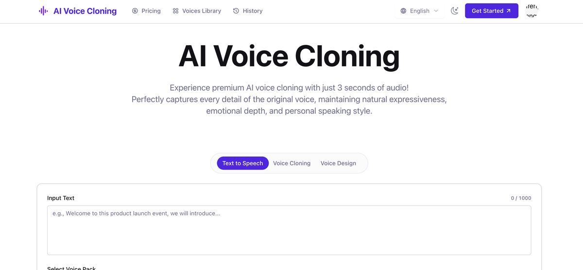 AI Voice Cloning screenshot