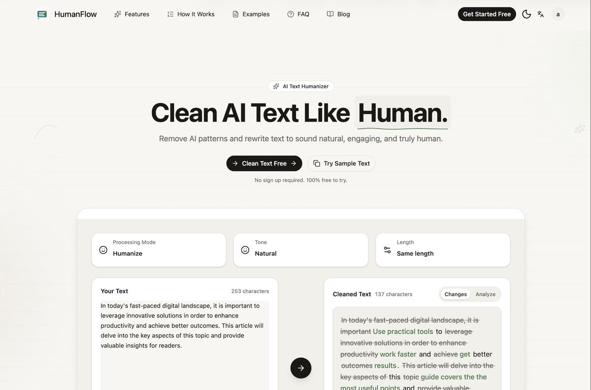 HumanFlow screenshot