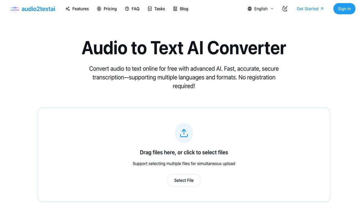 Audio2Text AI screenshot