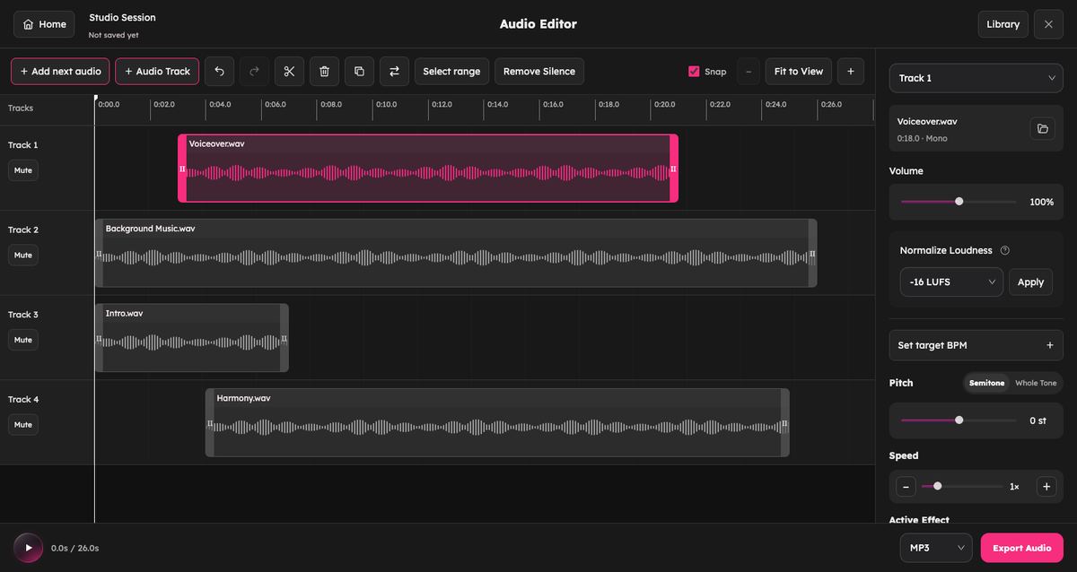 Audio Muse screenshot