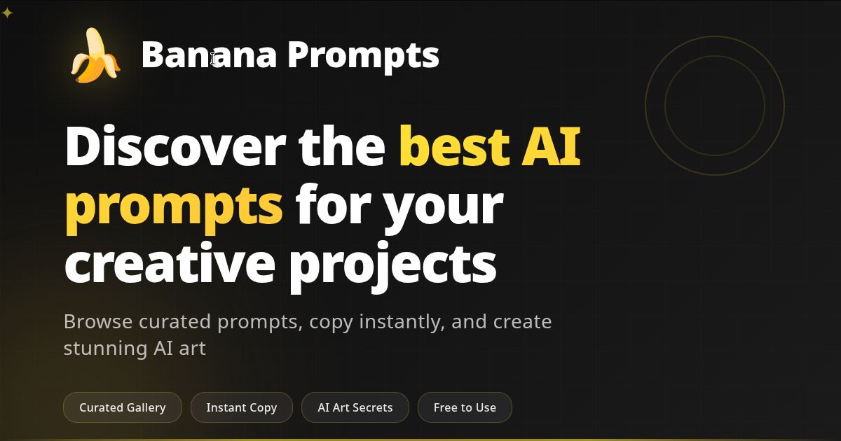 BananaPrompts screenshot