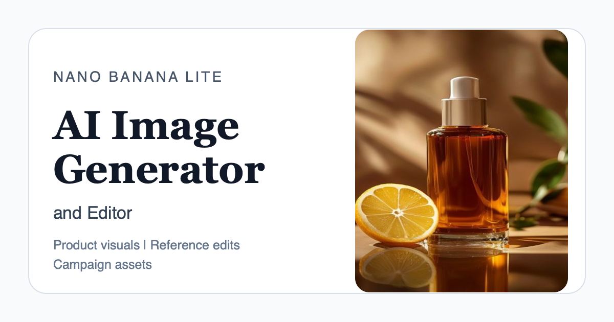 Nano Banana Lite screenshot
