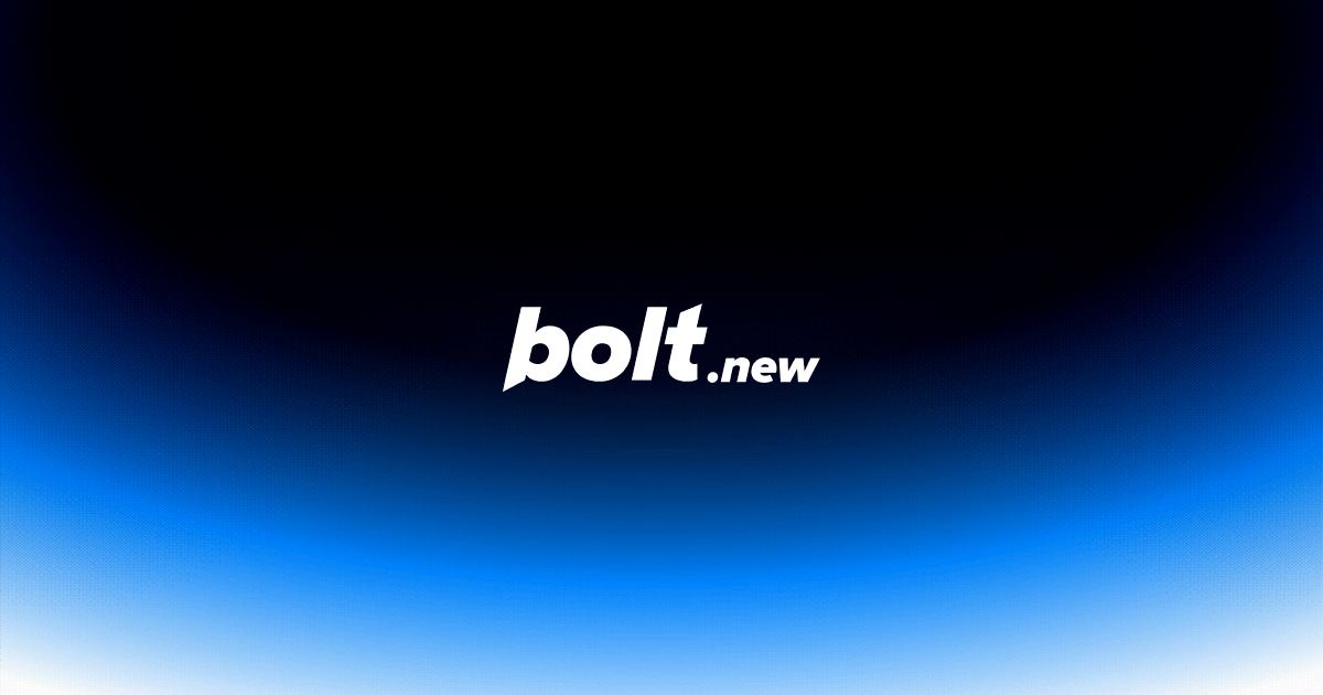 Bolt.new screenshot