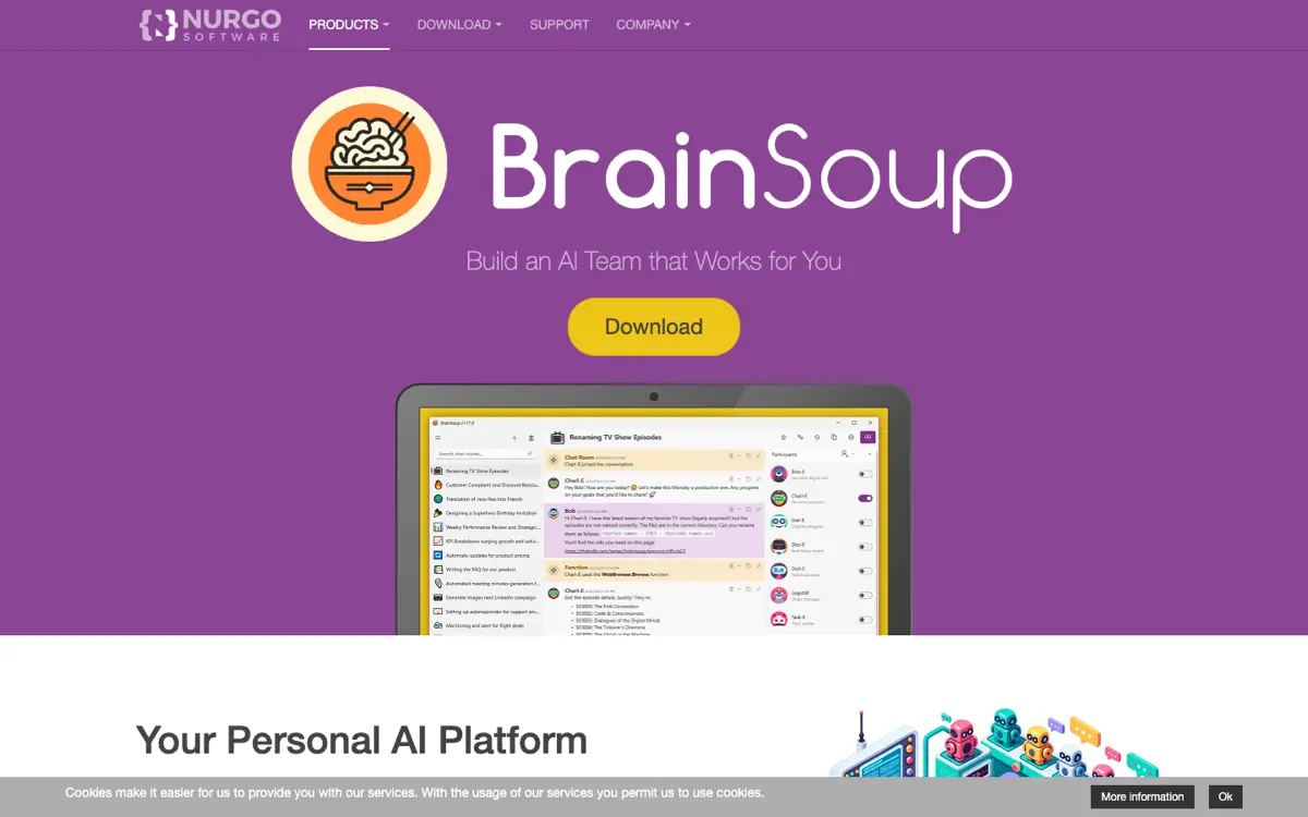 BrainSoup screenshot
