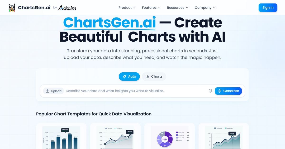 ChartGen screenshot