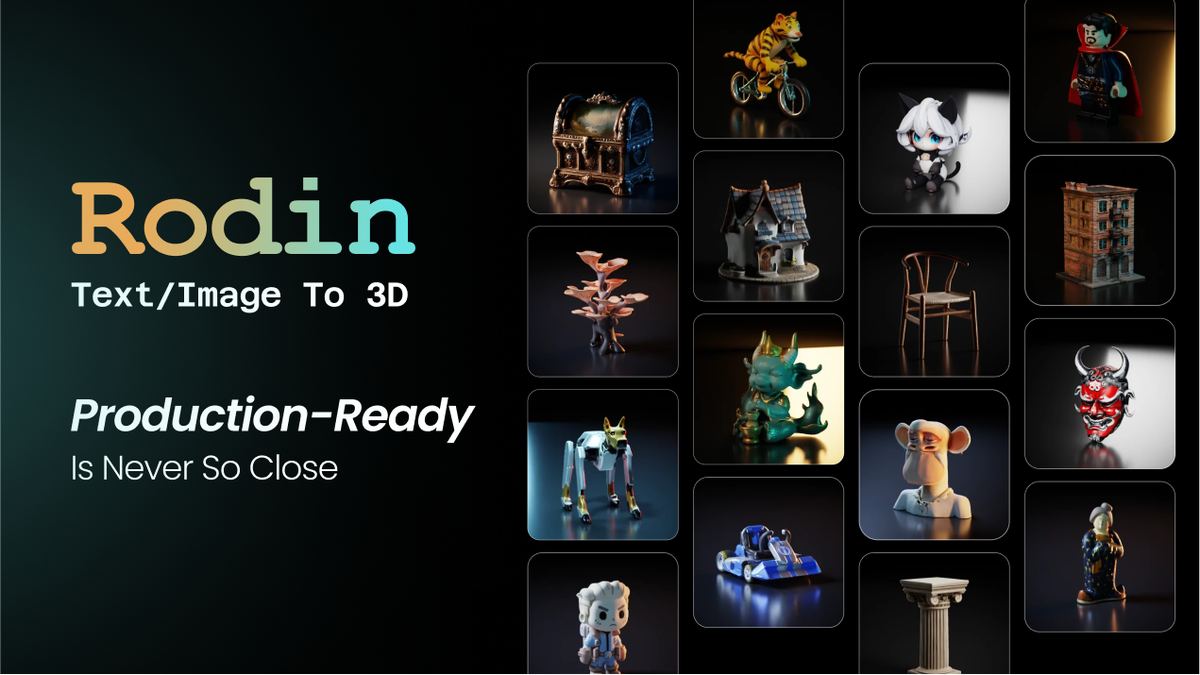 Rodin - Free AI 3D Model Generator screenshot