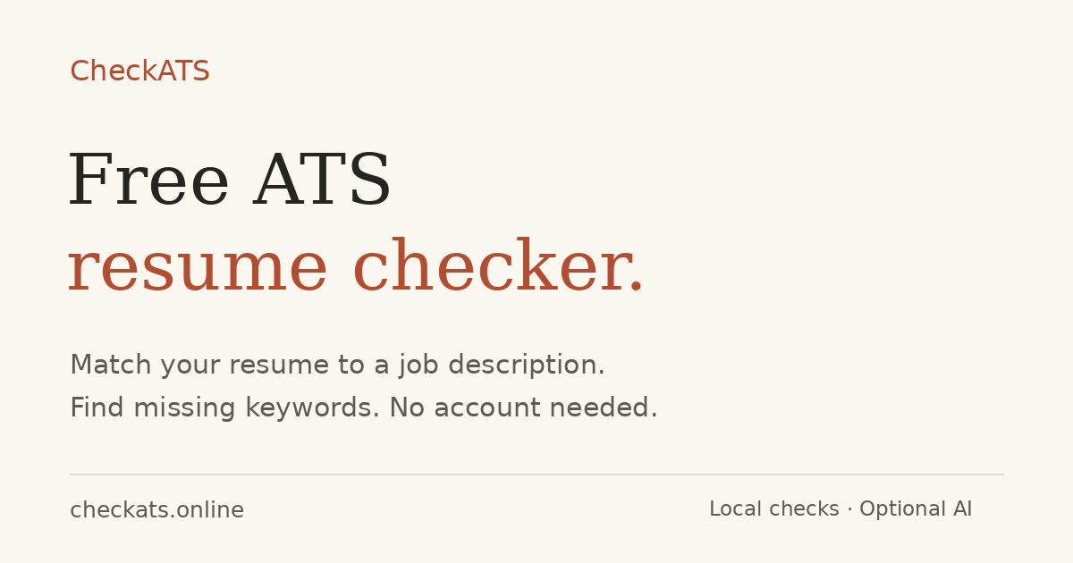 CheckATS screenshot