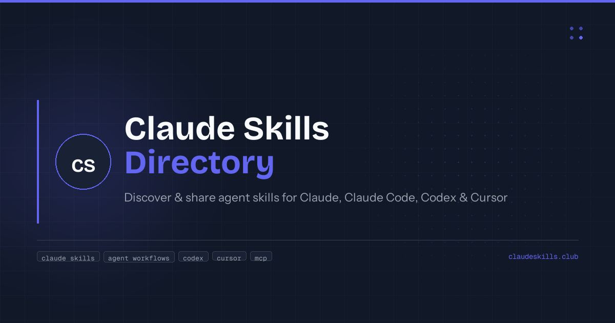 Claude Skills Library screenshot