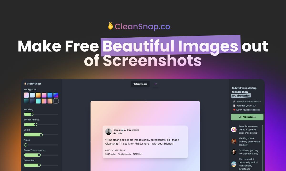 CleanSnap screenshot