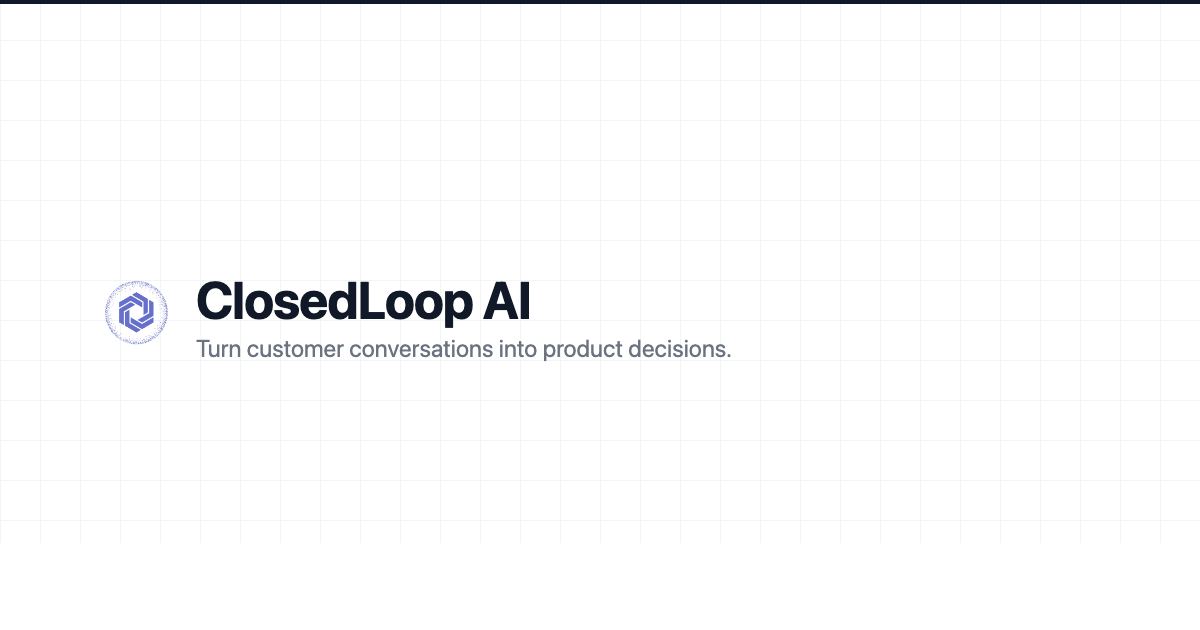 ClosedLoop AI screenshot