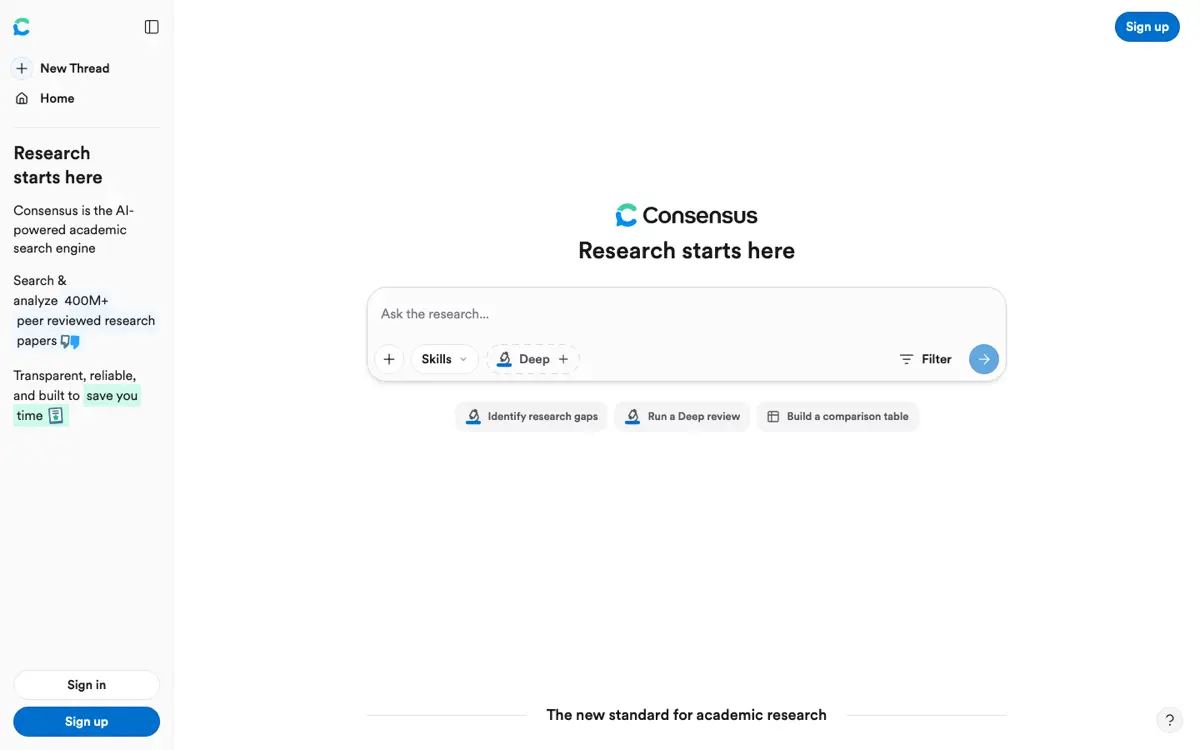 Consensus screenshot