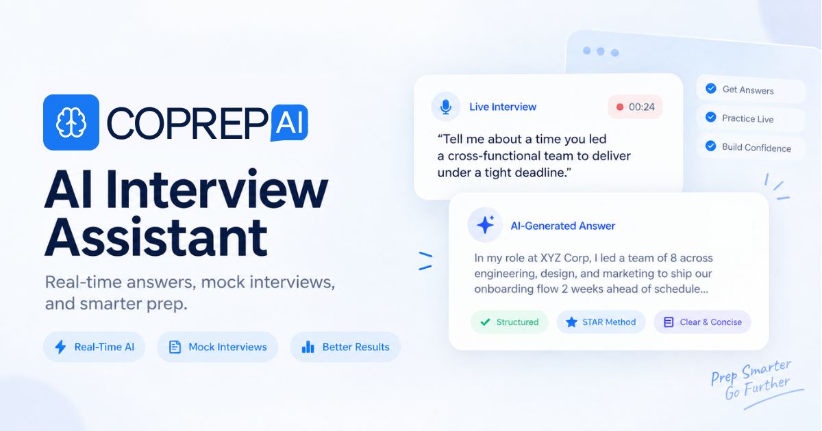 CoPrep AI screenshot