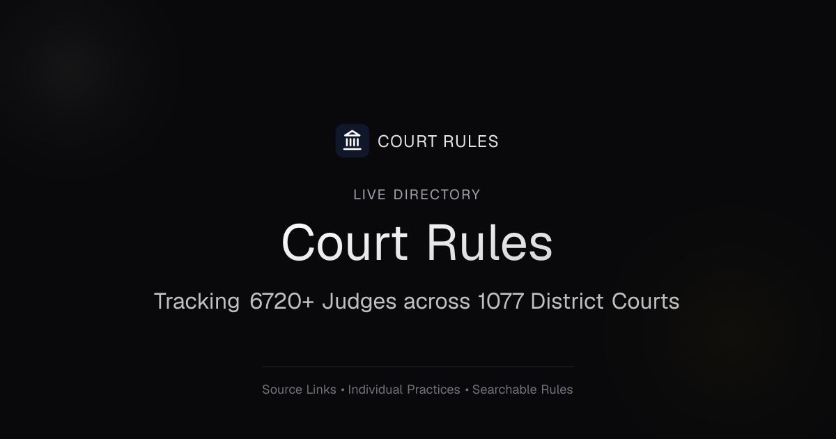 Court Rules screenshot