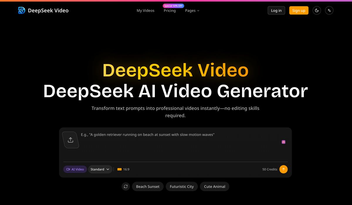 DeepSeek Video screenshot