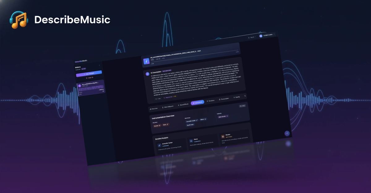 Describe Music screenshot