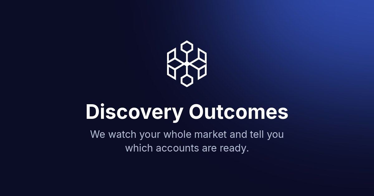 Discovery Outcomes screenshot