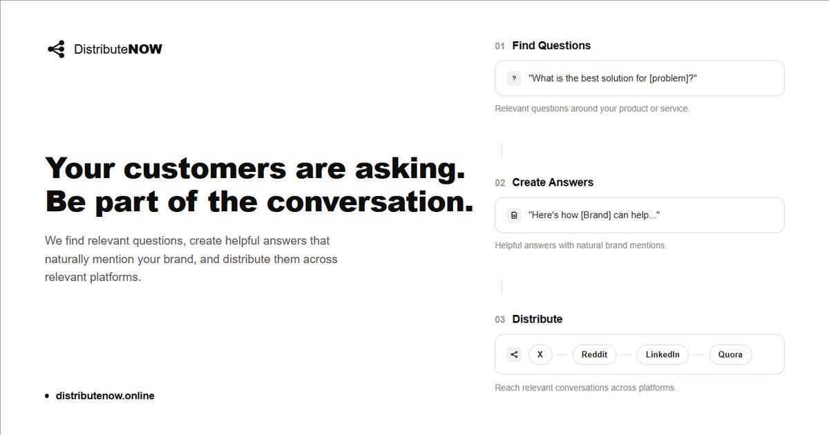 DistributeNow screenshot