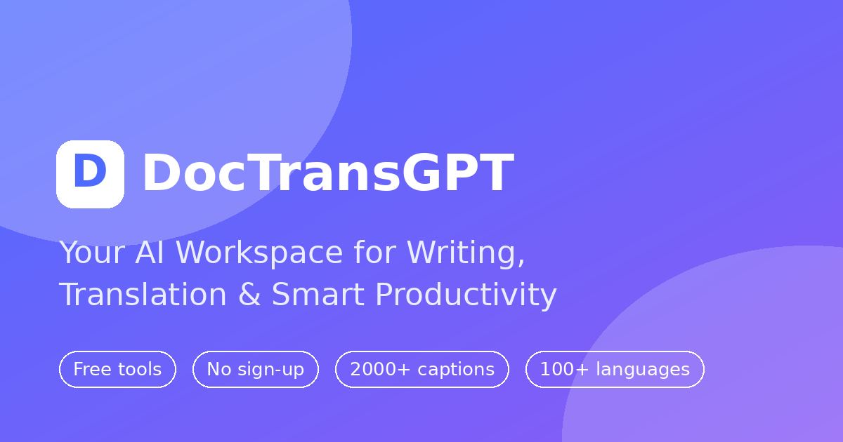 DocTransGPT screenshot