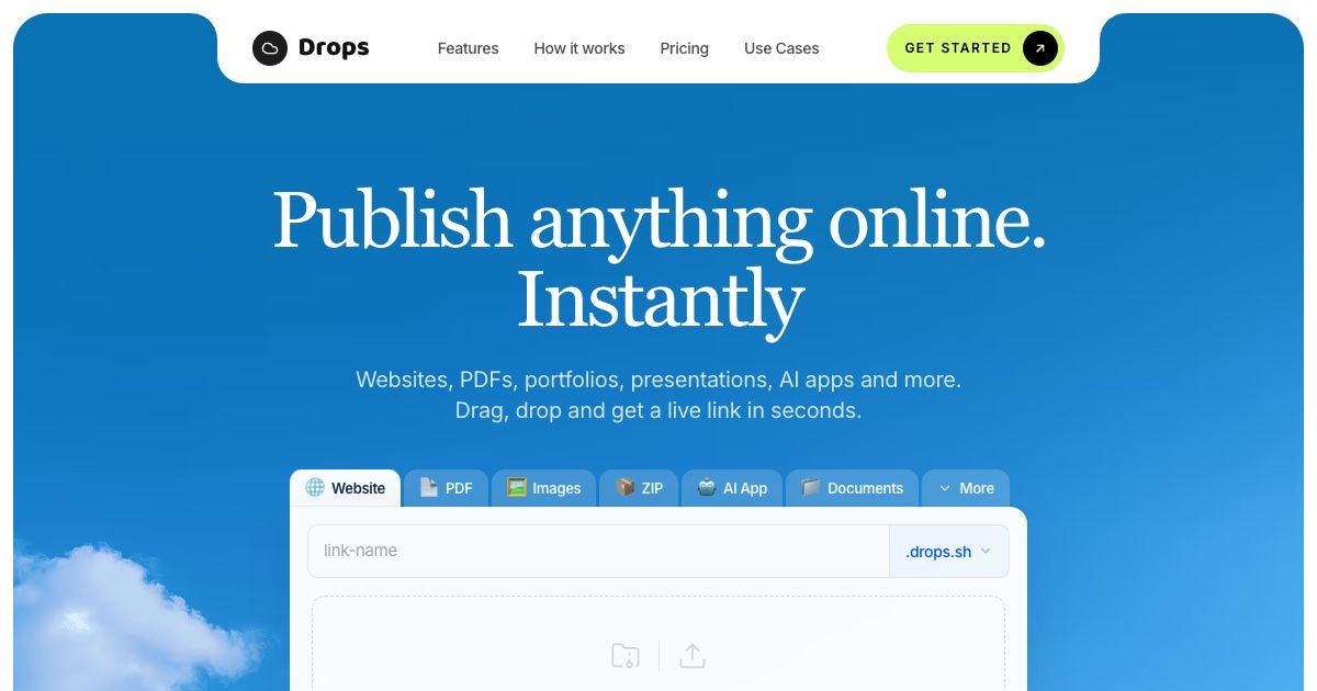 Drops screenshot