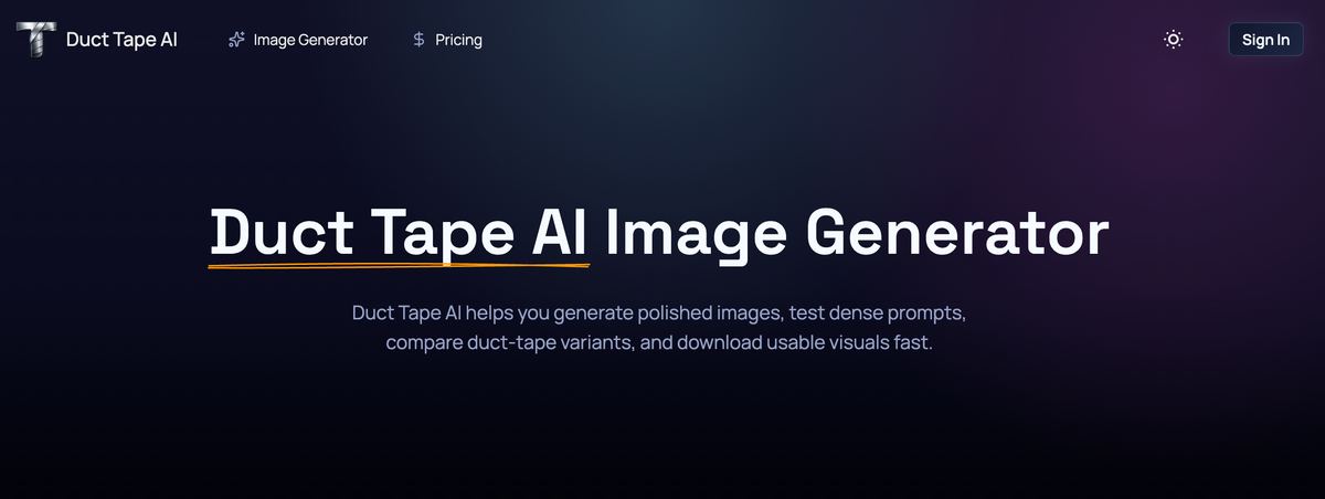 Duct Tape AI screenshot