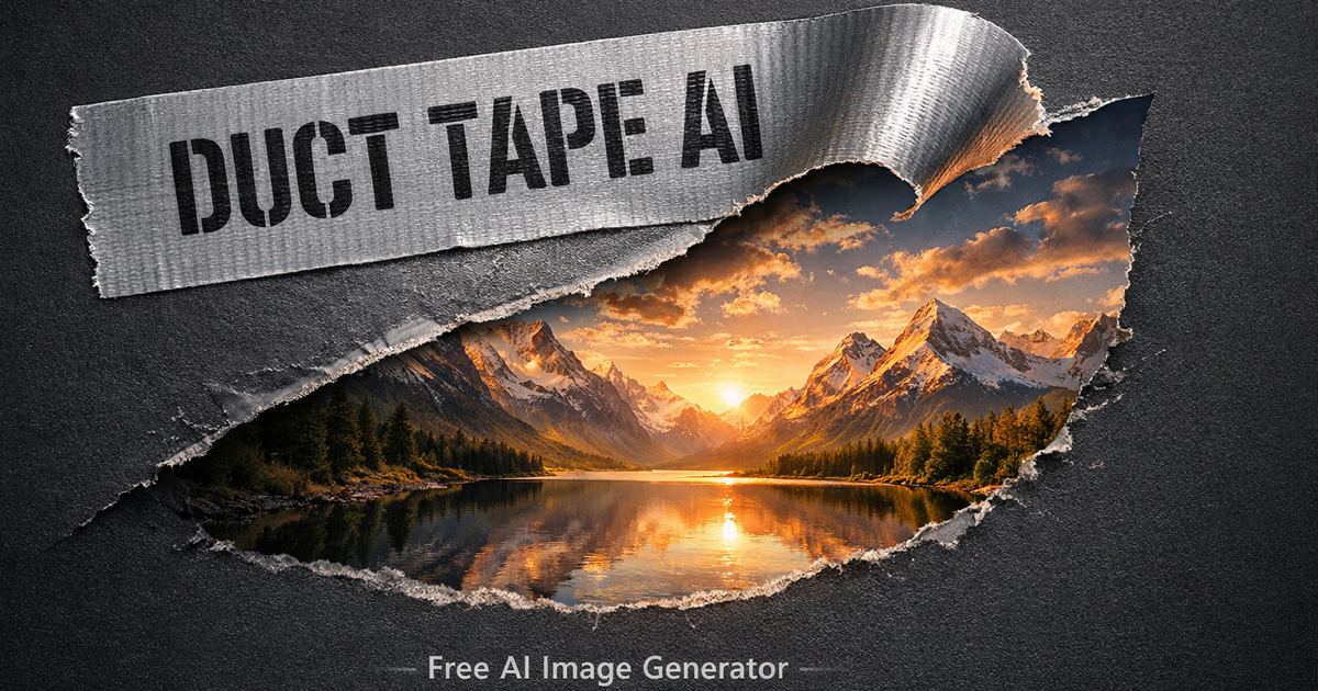 Duct Tape AI Image Generator screenshot