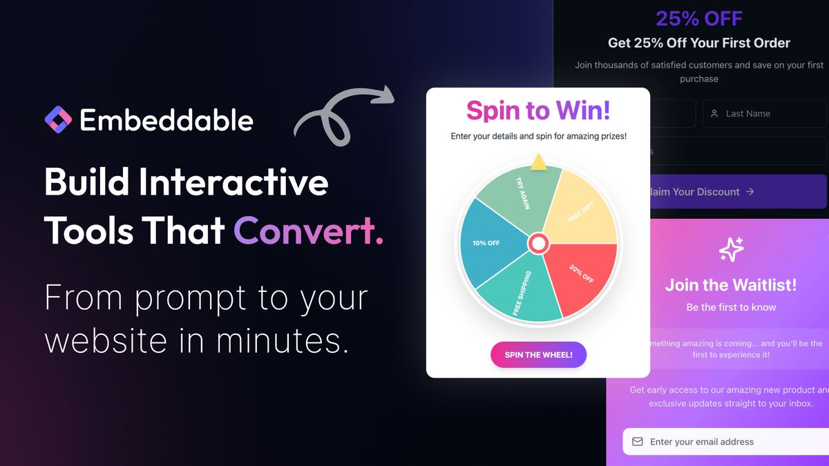 Embeddable screenshot