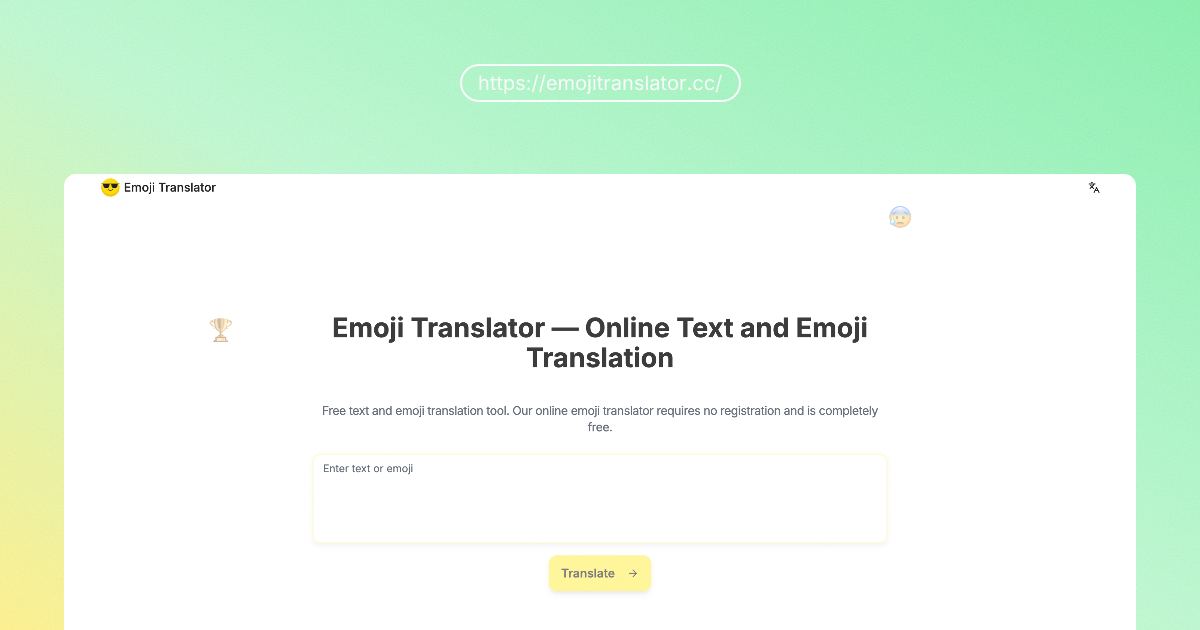 EmojiTranslator screenshot