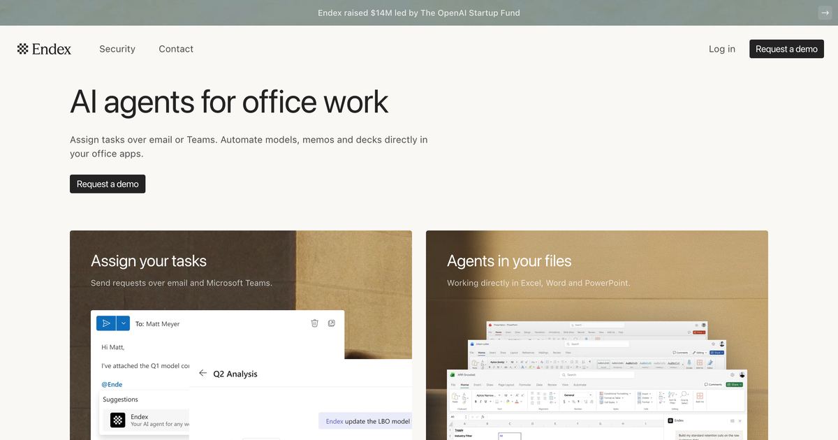 Endex screenshot