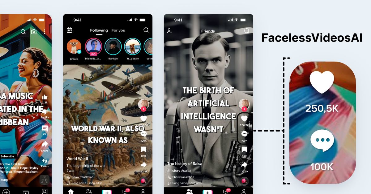 FacelessVideos.AI screenshot