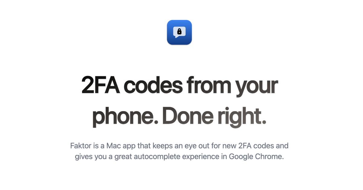 Faktor screenshot