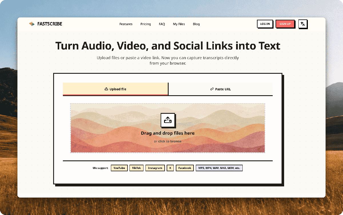 FastScribe screenshot