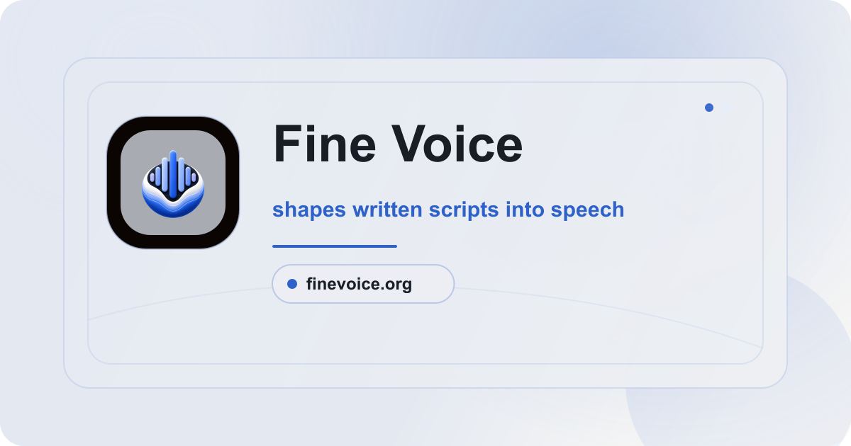Fine Voice screenshot