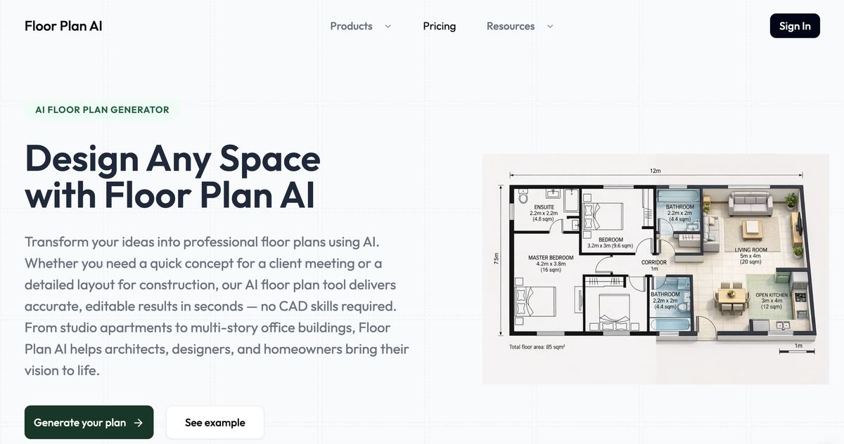 Floor Plan AI screenshot